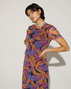 STIEGLITZ Eyva Mesh Dress Lilac^ Dresses